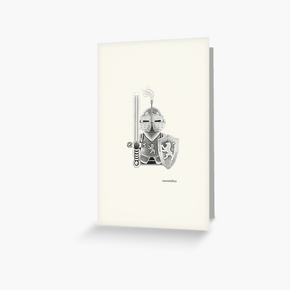 Medieval Warrior Greeting Card