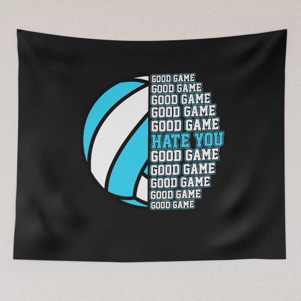 Item preview, Volleyball Good Game I Hate You (blue design) designed and sold by theboujeebunny.