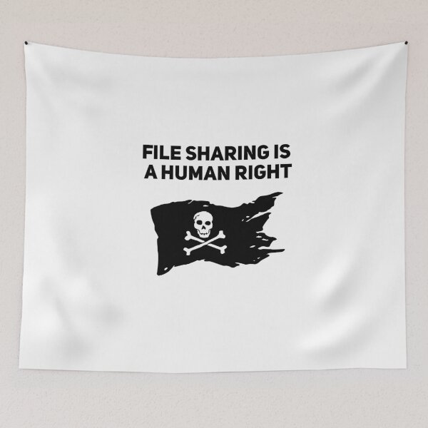 Item preview, File Sharing is a Human Right Pro Piracy TPB T-Shirt designed and sold by Joepseudo.