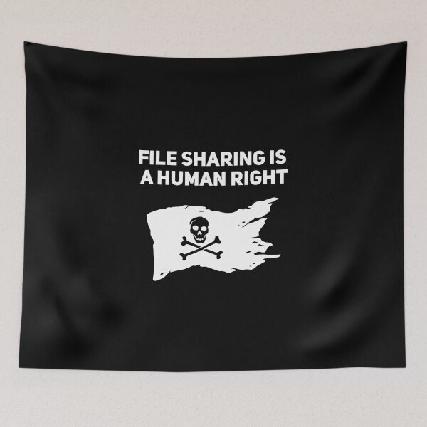 Item preview, Internet Piracy Party File Sharing is a Human Right designed and sold by Joepseudo.