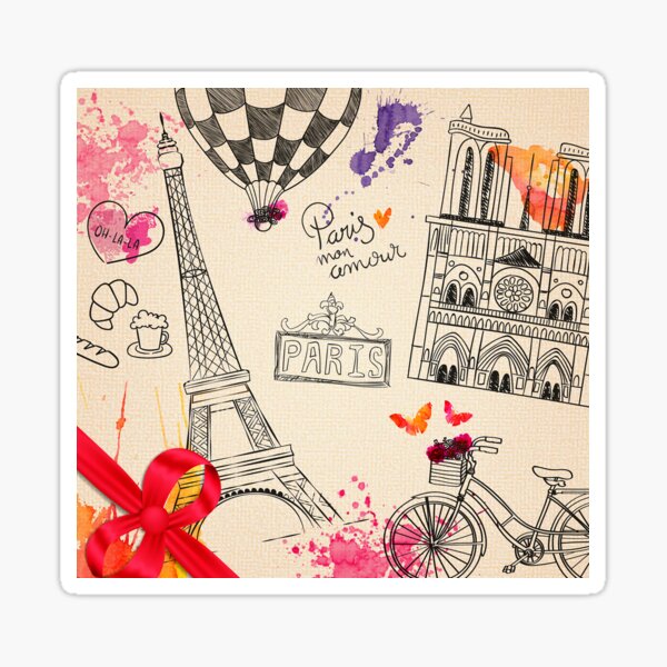 Oh La La Paris Sticker