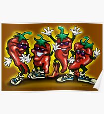 HOT Peppers Poster