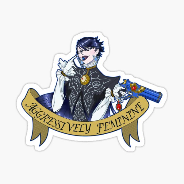 Aggressively Feminine Sticker