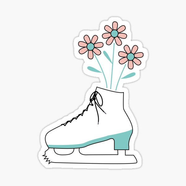 SK8 Vase Sticker for Sale by CoralFoxDesigns