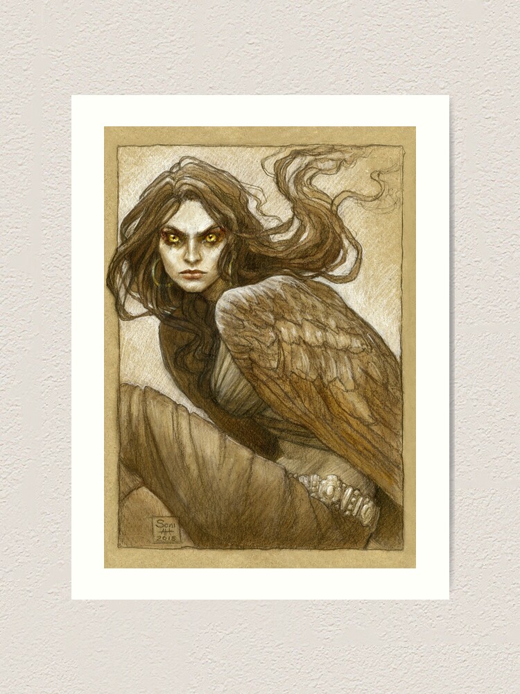 Alternate view of The harpy, Marta Art Print