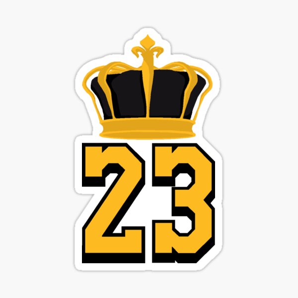 King Lebron James 23 Sticker by patrickstar1337