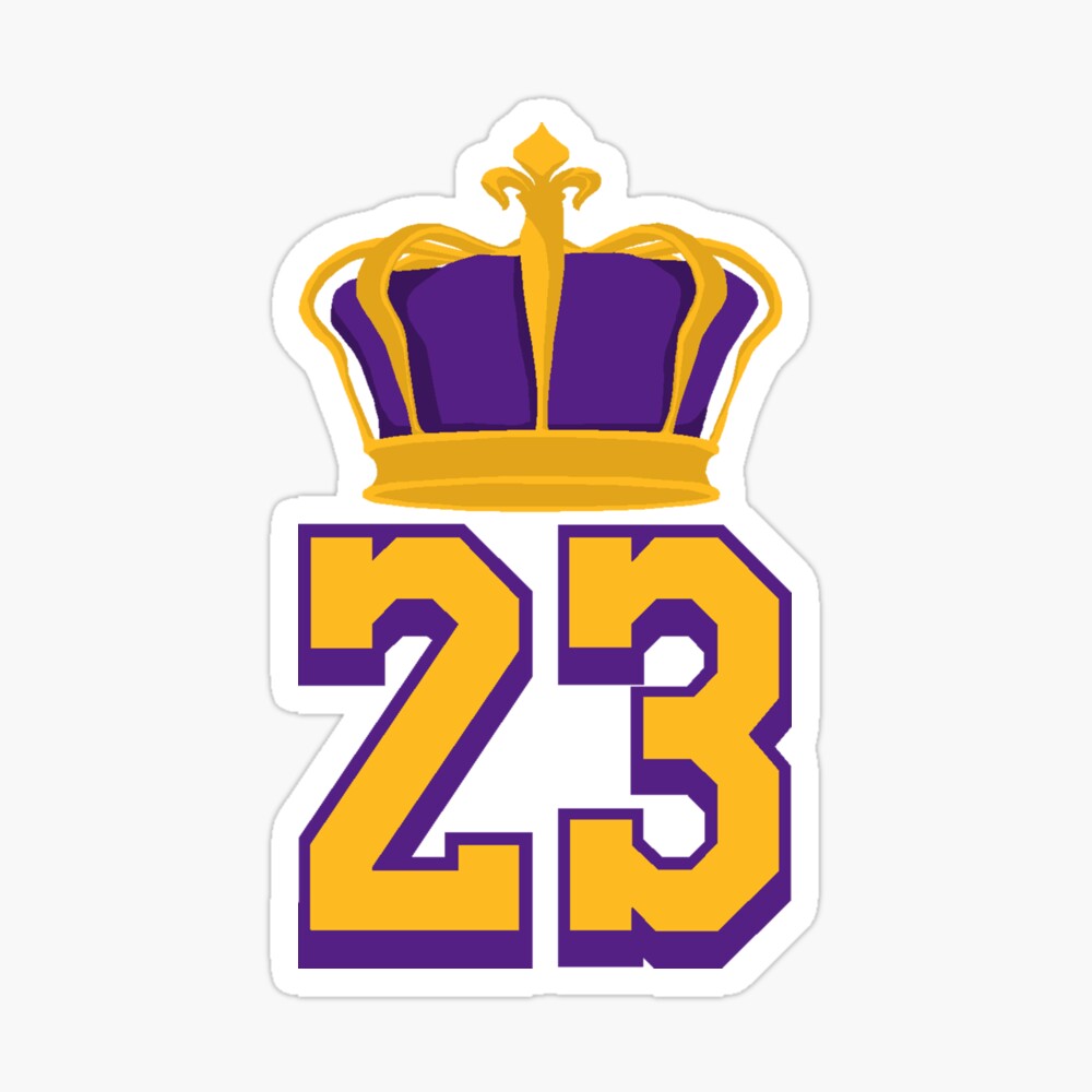 King 23 LeBron James Sticker for Sale by RTurnerDesigns