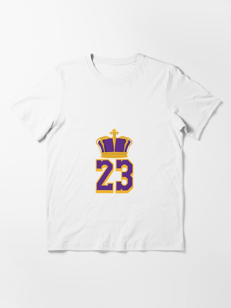 GOLD Lebron James Los Angeles Lakers King James Silhouette T-Shirt