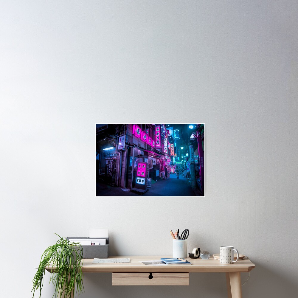 Small streets of Shinjuku Poster