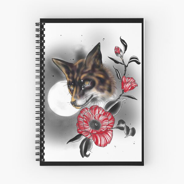 Item preview, Kitsune and Tsubaki - Fox and camellia designed and sold by Blacklinesw9.