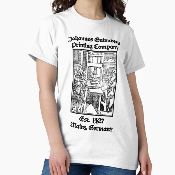 Item preview, Imprenta Johannes Gutenberg designed and sold by WritersSpot.