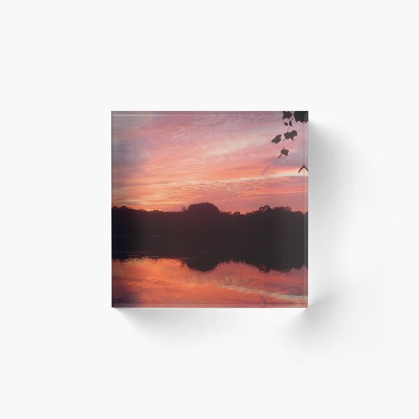 Pond Sunrise 133 Acrylic Block