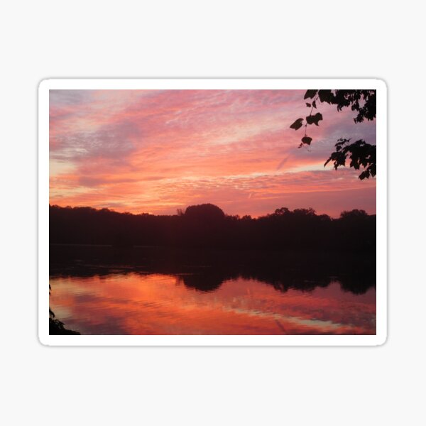 Pond Sunrise 133 Sticker