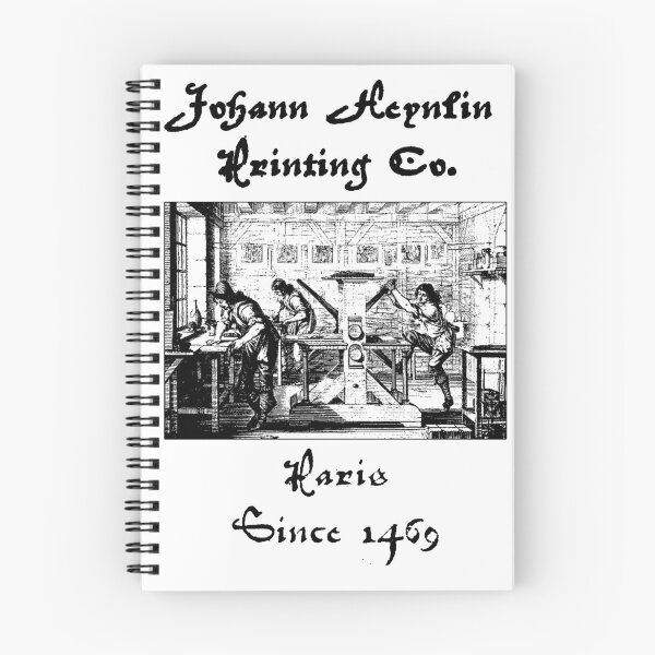 Item preview, Johann Heynlin Printing Co.  designed and sold by WritersSpot.