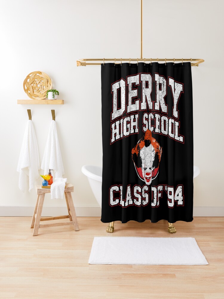 Derry High School Class Of 94 Shower Curtain By Huckblade Redbubble