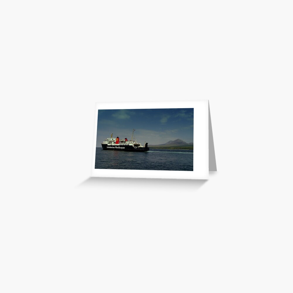 MV Isle of Arran Paps of Jura Greeting Card