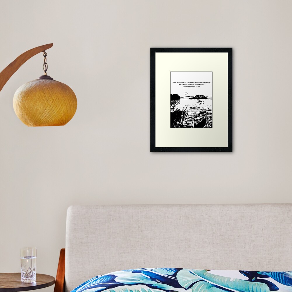 The Lake Isle Of Innisfree Framed Art Print For Sale By Nnaz Redbubble the-lake-isle-of-innisfree-framed-art-print-for-sale-by-nnaz-redbubble