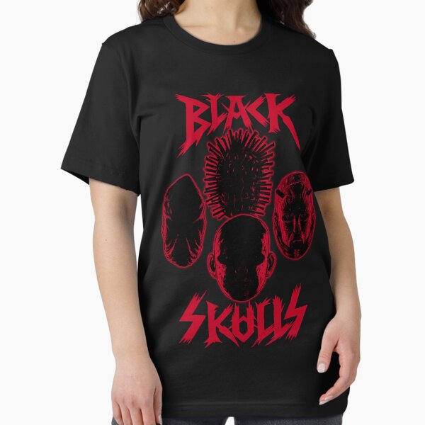 Black Skulls Bikers - Mandy- Design for black or dark clothing Essential T-Shirt