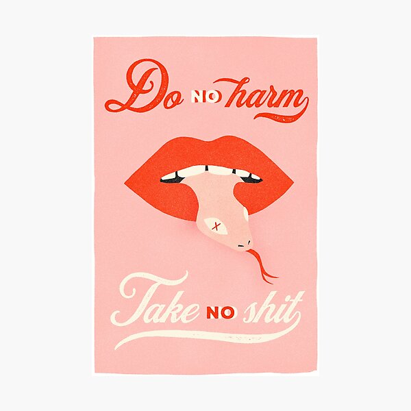 Item preview, Do no harm / Take no shit designed and sold by heatherlandis.