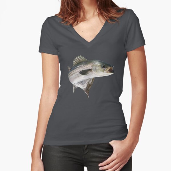 Jumping Striped Bass T-shirt, Striper Bass Chasing Lure Shirt, Fishing  Tshirt -  Canada
