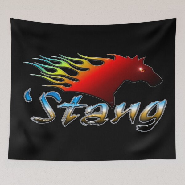 Item preview, 'Stang Design Fire w/Chrome Letters designed and sold by TMPSG.