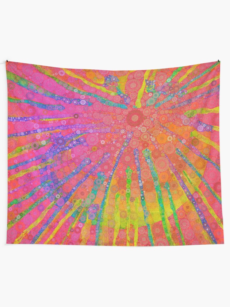 Alternate view of Happy Hippy Tapestry