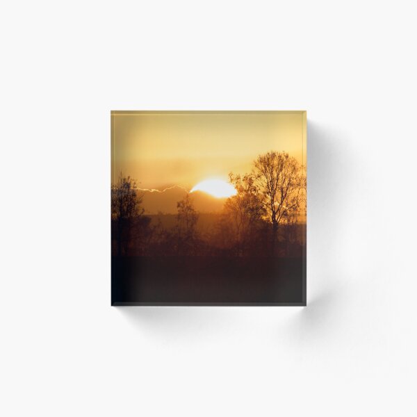 A country sunset Acrylic Block