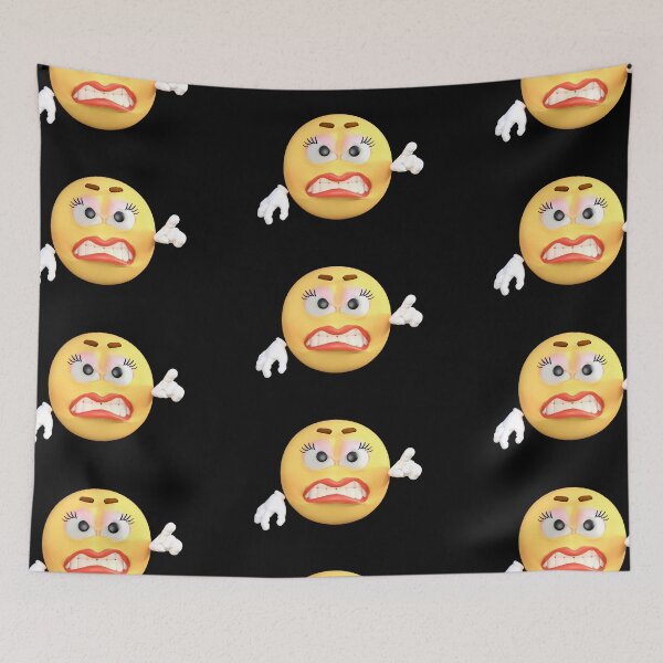 Item preview, Angry Emoji Face T-shirts & Sticker -  Emoji Characters  designed and sold by rachimariposa.