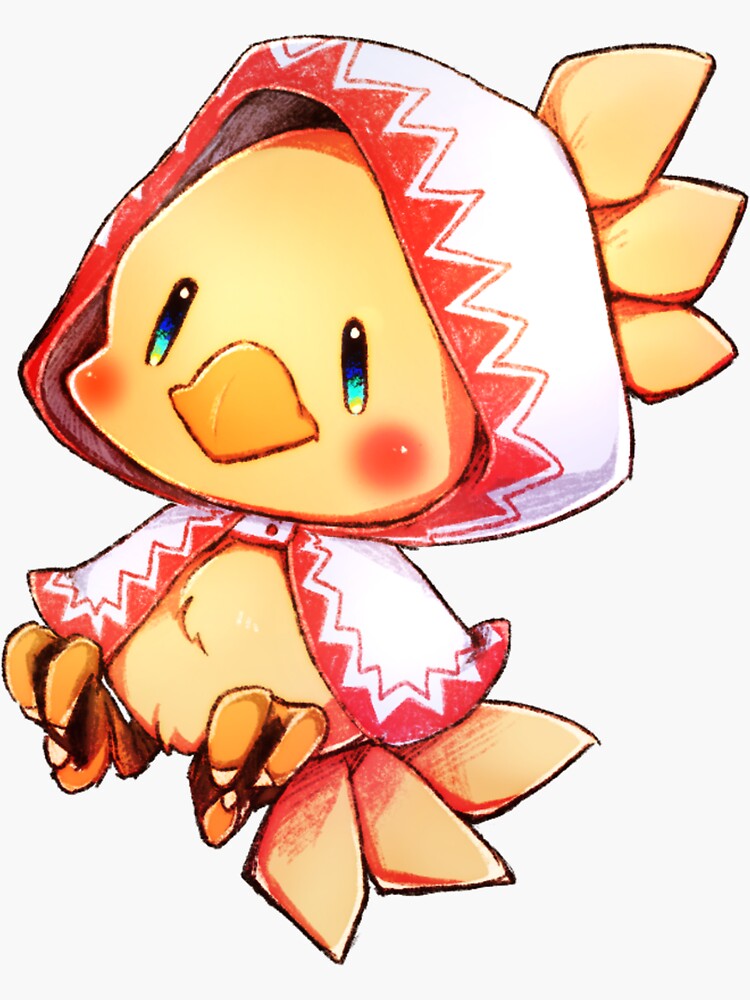 white mage chocobo plush