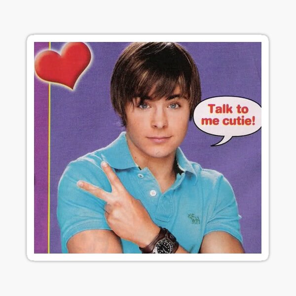 Item preview, Talk To Me Cutie! Zac Efron designed and sold by ultrarelax.