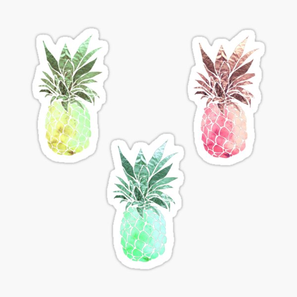 Item preview, Pineapple trio sticker pack designed and sold by swaygirls.
