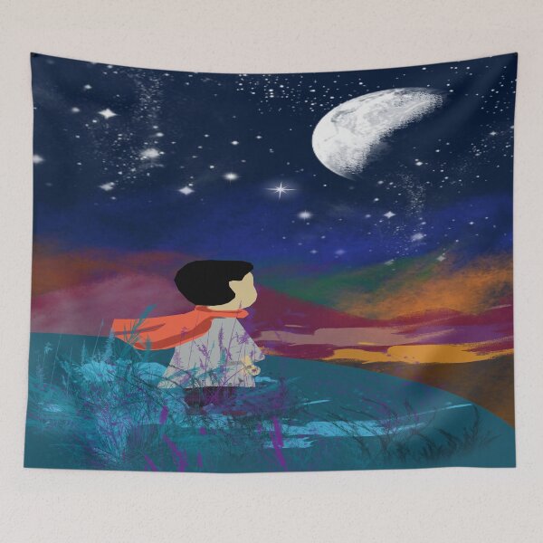 Item preview, Night Starry Sky Beautiful designed and sold by leen12 Art Designs Prints.