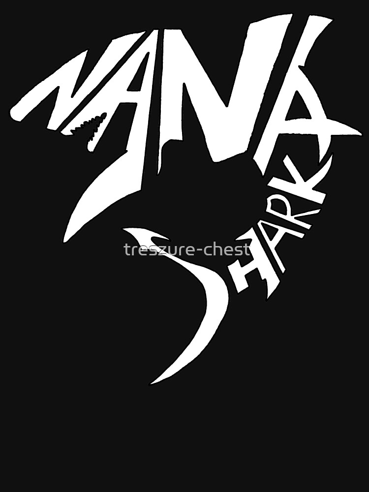 Download "Nana Shark - Shark Silhouette" T-shirt by treszure-chest ...
