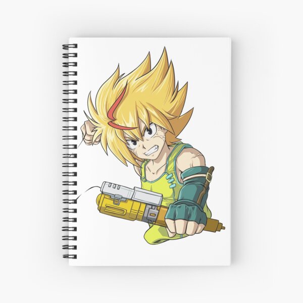 Shu Kurenai - Beyblade Burst Surge Spiral Notebook by Kaw-dev