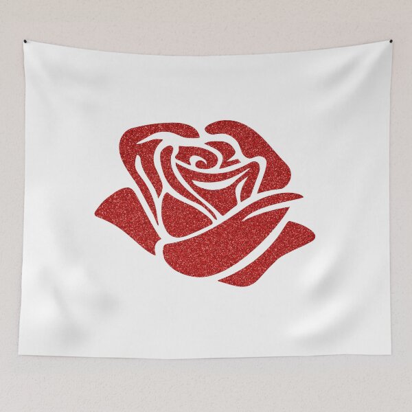 Item preview, Red Glitter Rose designed and sold by Gilat Lerer.