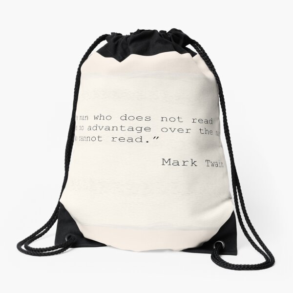The Reader's Power Drawstring Bag