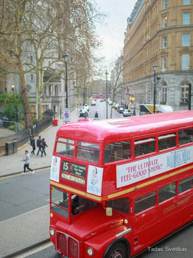 Thumbnail 4 of 4, iPhone Case, Red Bus designed and sold by Tadas Svetikas.
