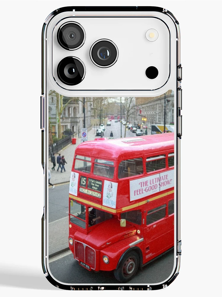 Thumbnail 1 of 5, iPhone Case, Red Bus designed and sold by Tadas Svetikas.