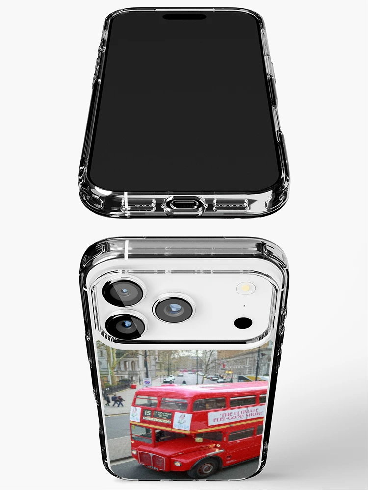 Thumbnail 3 of 5, iPhone Case, Red Bus designed and sold by Tadas Svetikas.