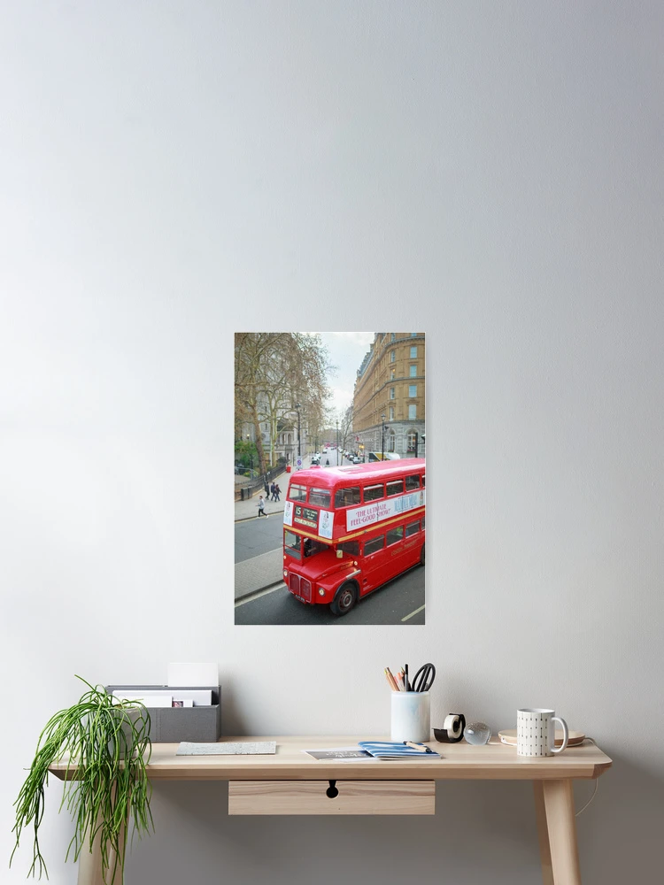 Thumbnail 2 of 3, Poster, Red Bus designed and sold by Tadas Svetikas.