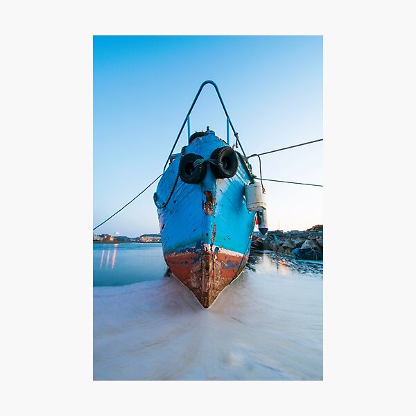 Shipwreck That Looks Like A Face Photographic Print