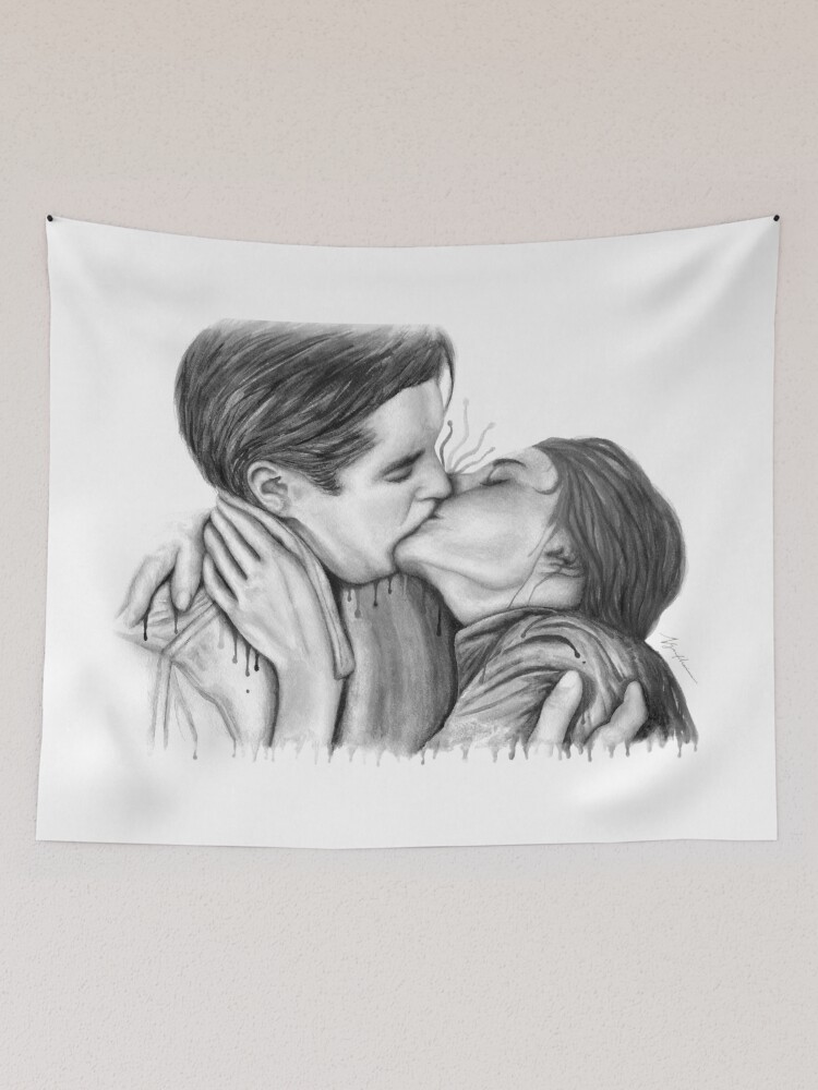Drawing Of A Couple Kissing On Their Faces Background, Lovers Pictures  Drawing, Drawing, Love Background Image And Wallpaper for Free Download