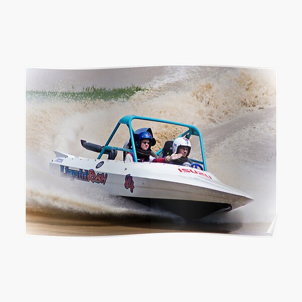 "Liquid Rush" - V8 Jetboat Poster
