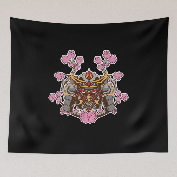 Item preview, Samurai Mask Helmet Cherry Blossom Hannya Kendo designed and sold by Mic Designs.