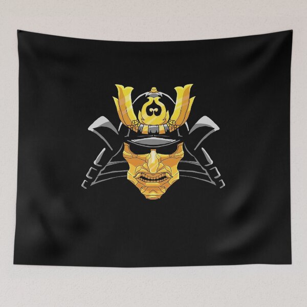 Item preview, Samurai Mask Helmet Gold Plating Armor Manga designed and sold by Mic Designs.