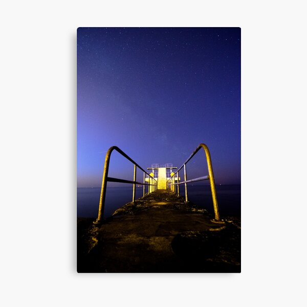Milky Way Over Blackrock Diving Tower, Salthill, Galway Canvas Print