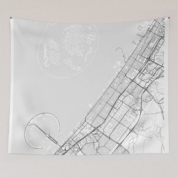 Item preview, Dubai Map designed and sold by Kara515.
