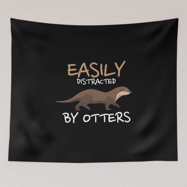 Item preview, Easily Distracted By Otters designed and sold by MooonTees.
