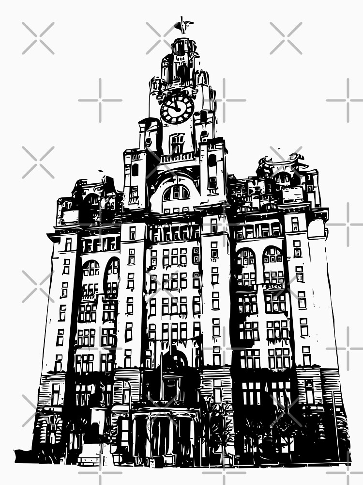 Liverpool Liver Building Vector by tribbledesign