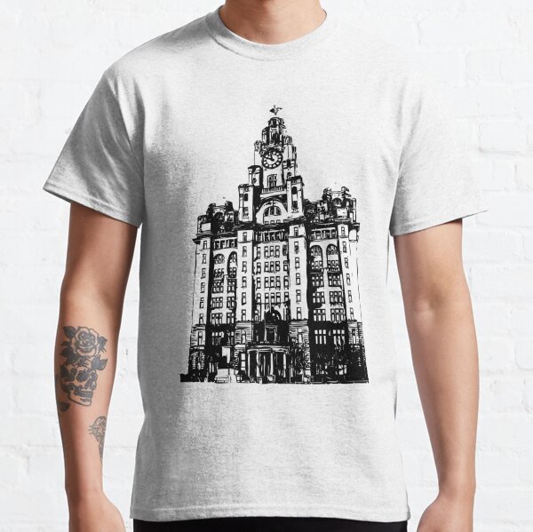 Liverpool Liver Building Vector Classic T-Shirt